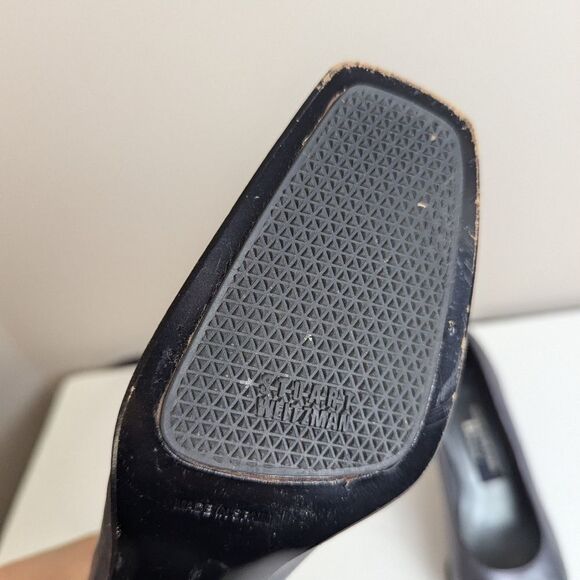 Stuart Weitzman for Browns Metallic Grey Pumps – Geometric Heel – Size 5 - Picture 5 of 11